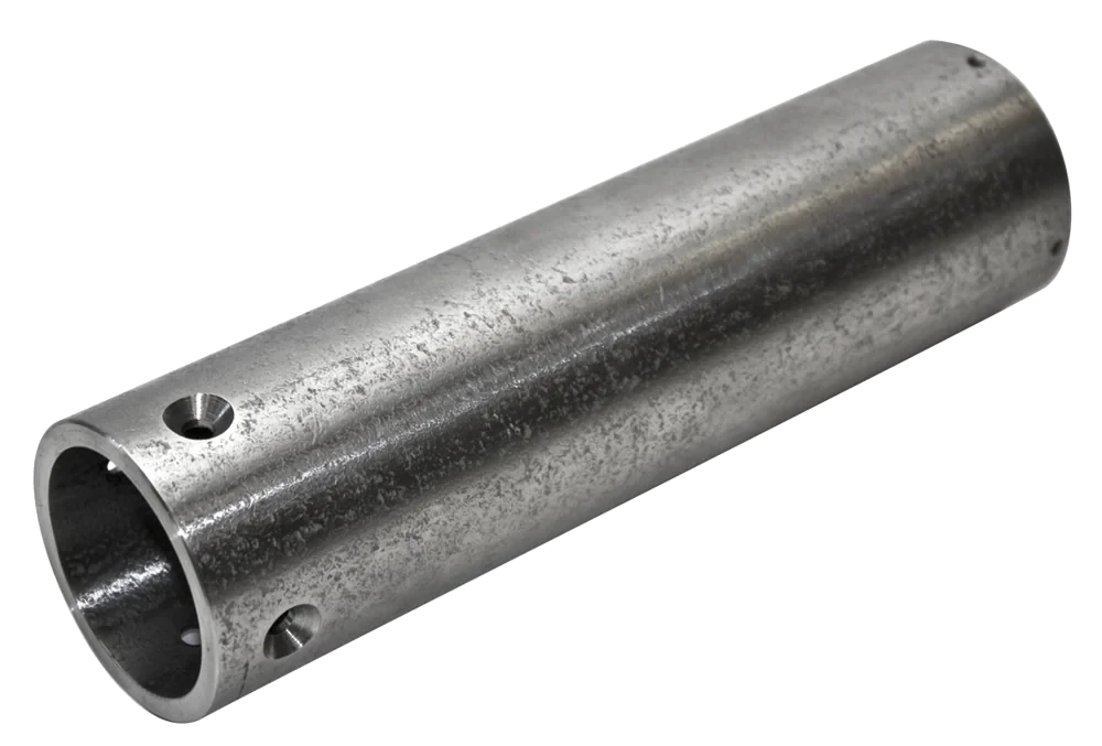 V2A extension tube — reaches further in from the wall where the probe would otherwise sit in a dead zone